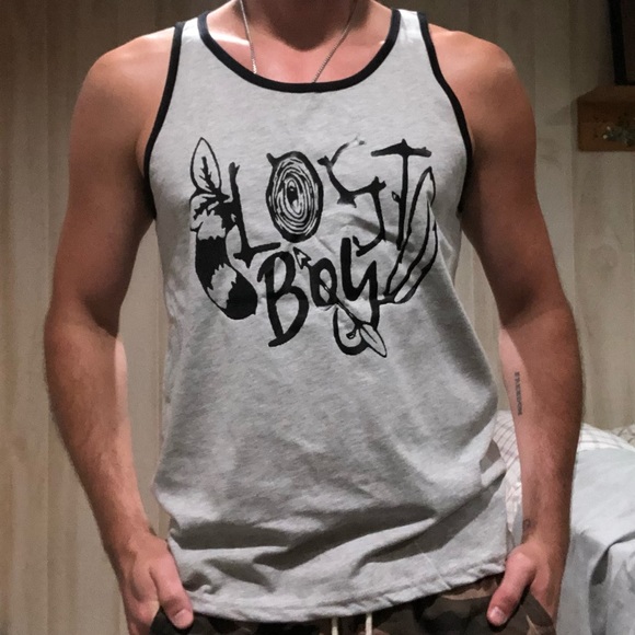 Bella Canvas Other - Gray Peter Pan Lost Boy Tank Top